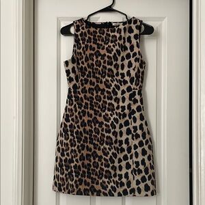 Leopard Print Sleeveless Dress